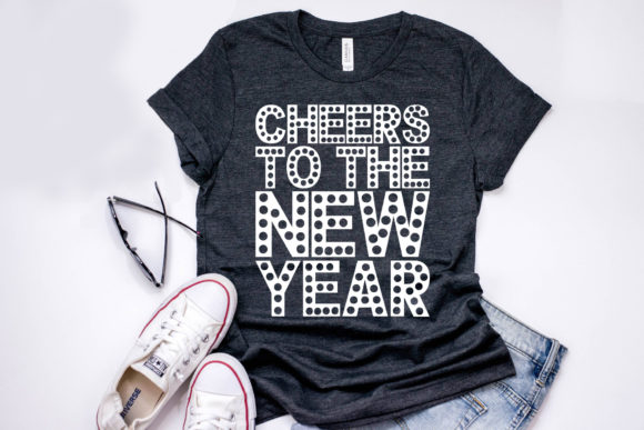 Happy New Year Quote SVG Design: Cheers to Practical Embroidery