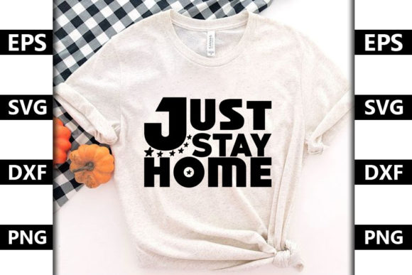 Stay Home Quote SVG Design for Real Embroidery Projects